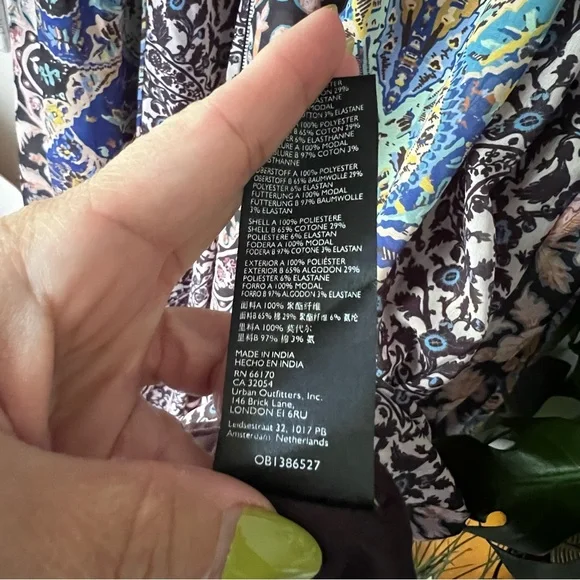Anthropologie Black and Multicolor Maxi Dress - Picture 10 of 14